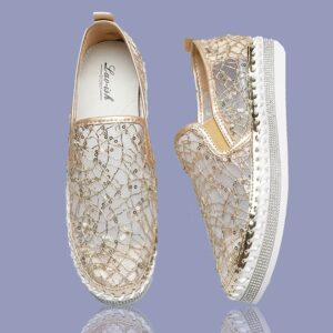 Sparkle Lacy Slip-On Gold