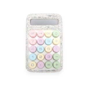 Silver Colourful Calculator