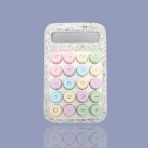 Silver Colourful Calculator