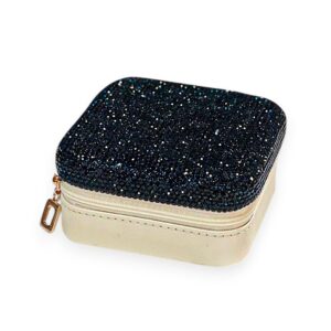 Midnight Blue Bling Traveller Jewellery Box
