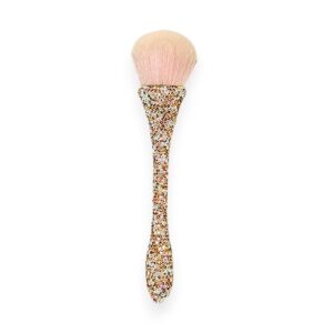 Lav-Ish Single Makeup Brush with Gold/AB Crystal