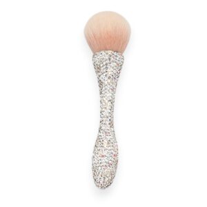 Short Crystal Makeup Brush in Clear