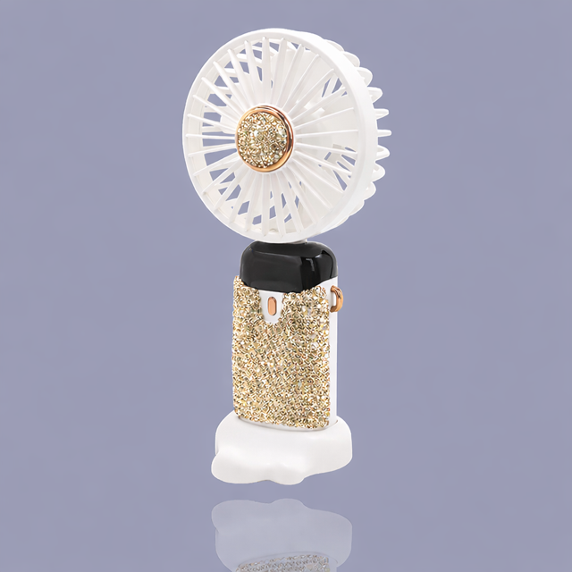 Gold Portable Electric Fan