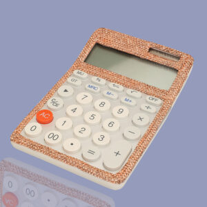 Rose Gold Bling Desktop Calculator