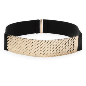 Gold Elastic Metal Belt 70cm