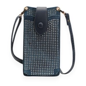 Denim Crossbody Phone Holder