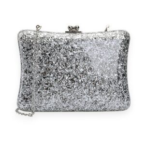 Silver Acrylic Clutch