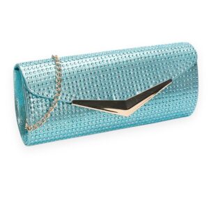 Aqua Evening Clutch Bag