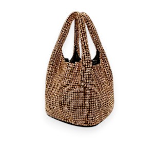 Loop Bag with Silver Chain Gold