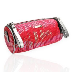 Pink Sequin Covered Barrel Bag