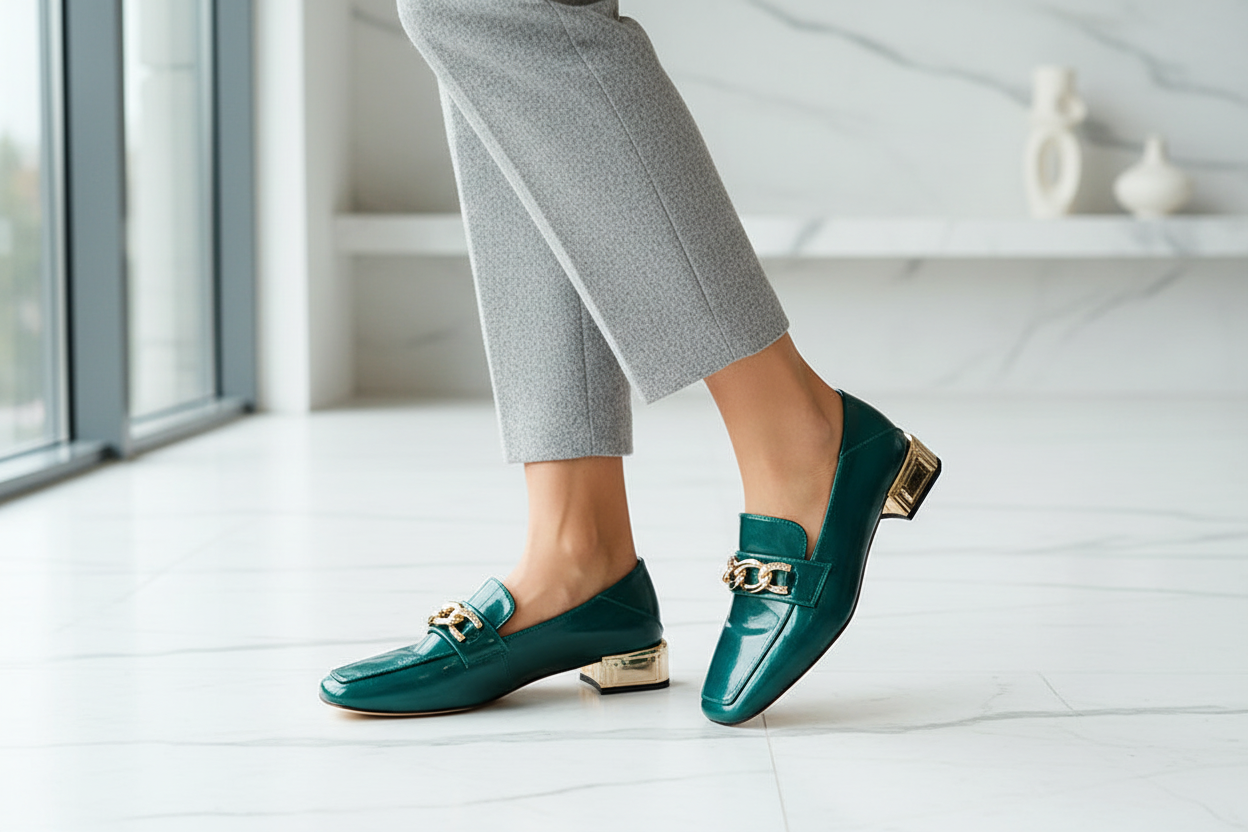 Emperor Patent PU Leather Emerald - Image 3