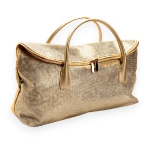 Gold Fold Over Weekender