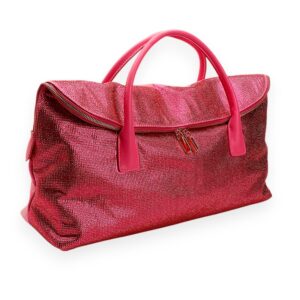 Hot Pink Fold Over Weekender