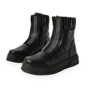 Black Zip-Up Boots