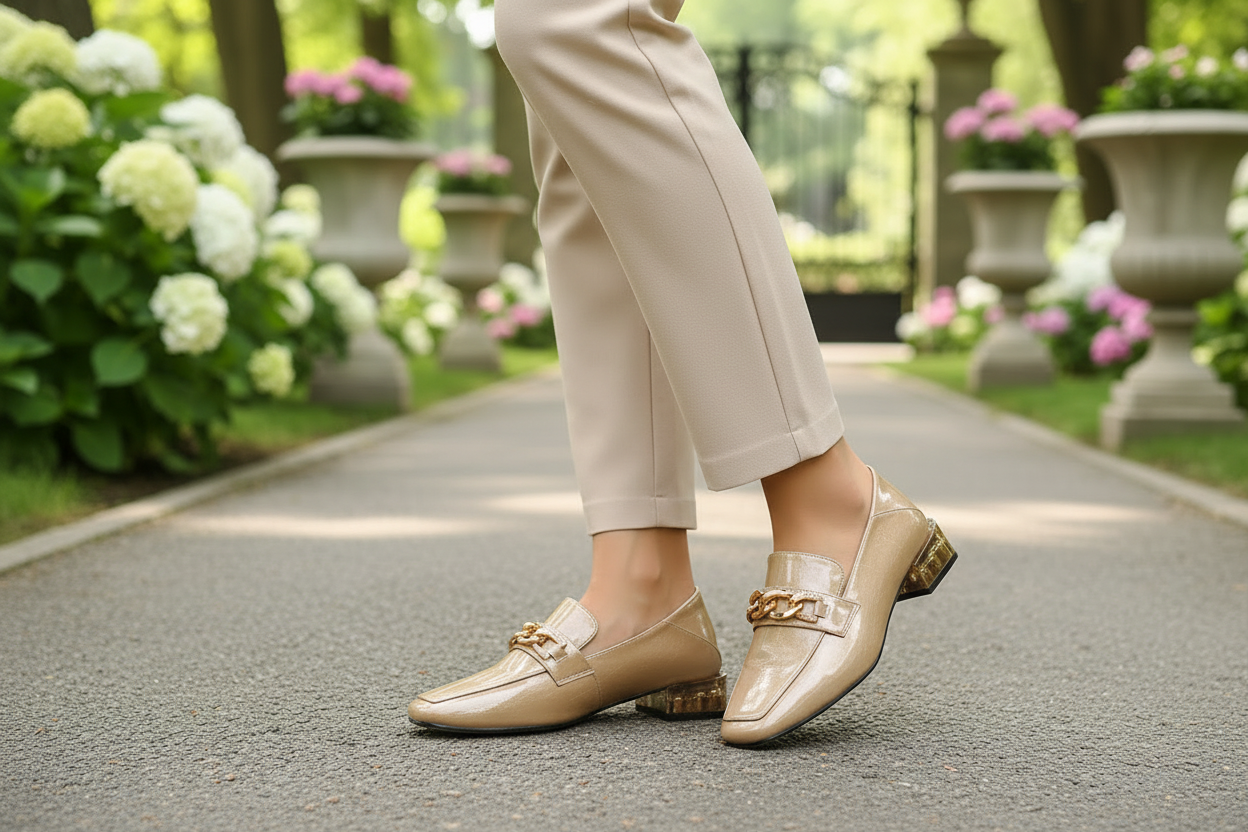 Emperor Patent PU Leather Gold - Image 3