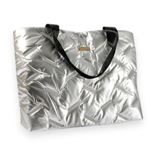 Silver Padded Tote