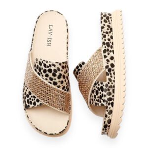 Leopard Cross-Over Slides