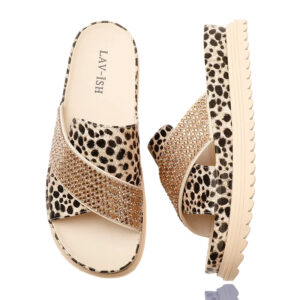 Leopard Cross-Over Slides
