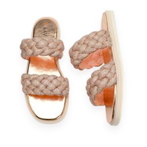 Rosegold Twisted Rope Sandal