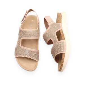 Blush Camila Bedazzled Sandals