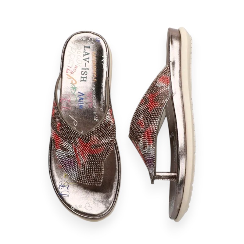 Mermaid Bling Slides Multicolour