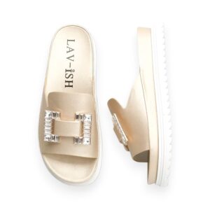 Chic Ornamental Slides Gold