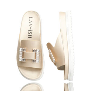 Chic Ornamental Slides Gold