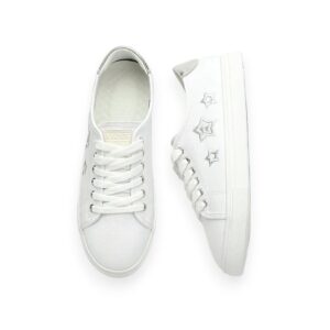 Casual Embroidered Sneakers White
