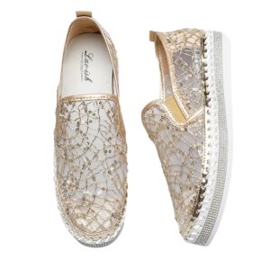 Sparkle Lacy Slip-On Gold