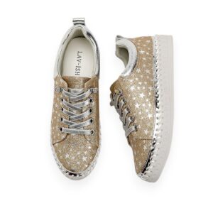 Glittery Gold Twinkle Sneakers