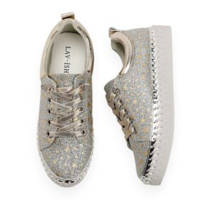 Glittery Silver Twinkle Sneakers