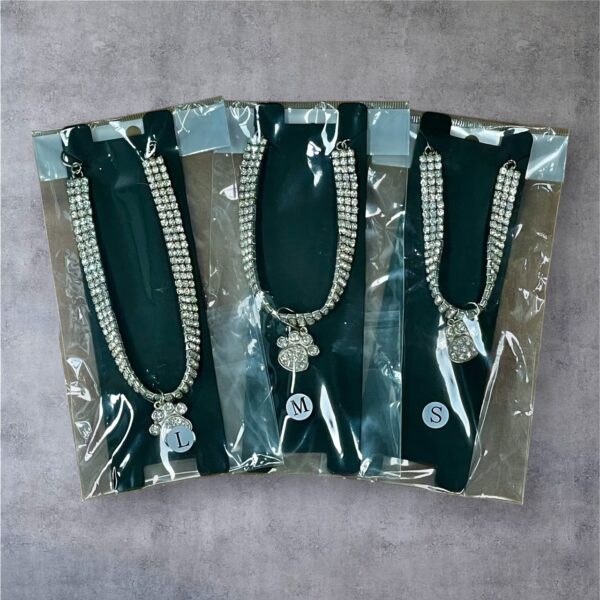 Pack of 3 Silver L,M,S Collars