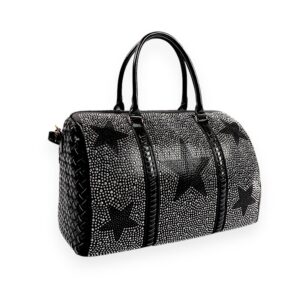 Black Woven Carry On Luggage