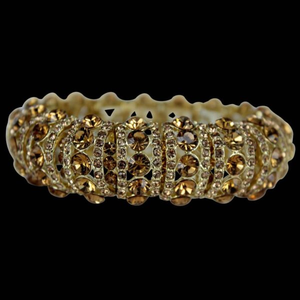 Gold Topaz Elastic Fashion Bracelet