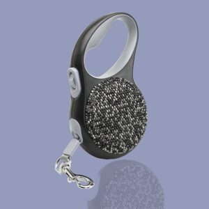 Black Bling Retractable Leash