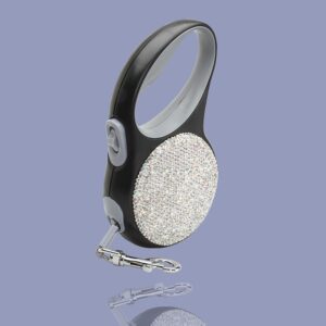 Silver Bling Retractable Leash