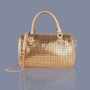 Gold Aluminium Speedy Bag - 28cm
