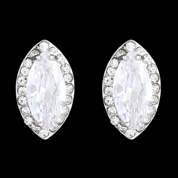 Zirconia Sparkle Stud Earrings