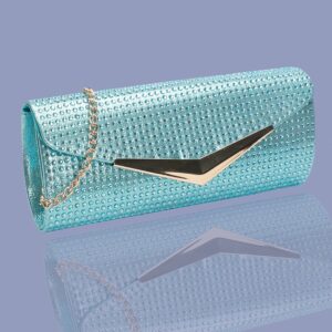 Aqua Evening Clutch Bag