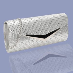 Silver Evening Clutch Bag