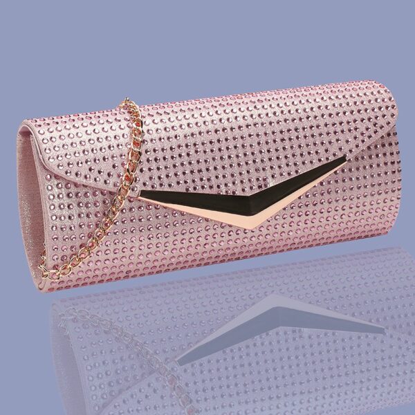 Pink Evening Clutch Bag