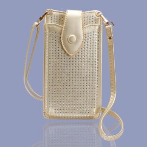 Gold Crossbody Phone Holder
