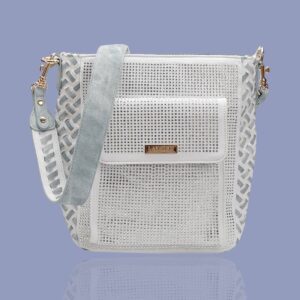 White Shoulder Messenger Bag