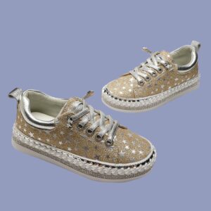 Kids Gold Twinkle Sneakers