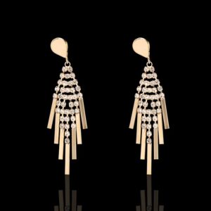 Copper Diamante Drop