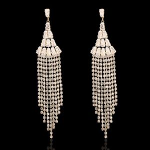 Copper Diamante Drop