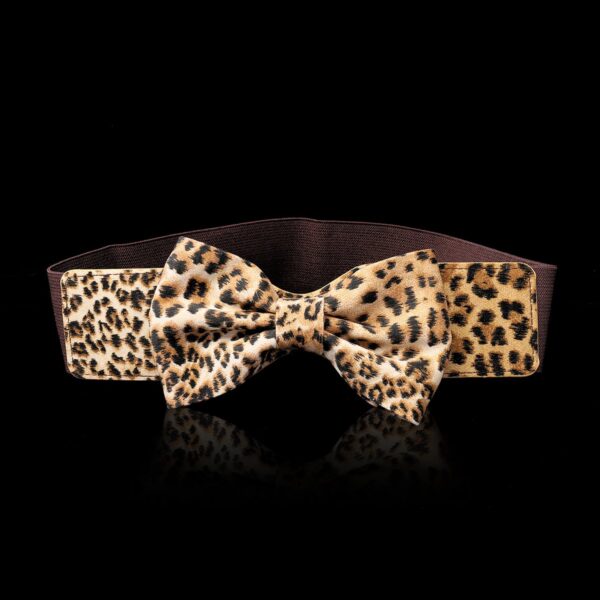 Elastic Leopard Print Waist Band
