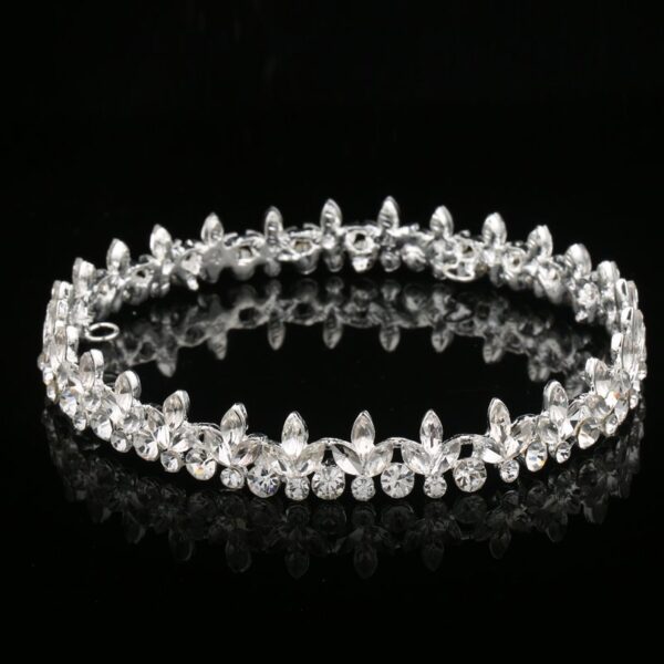 Silver Crystal Bun Ring