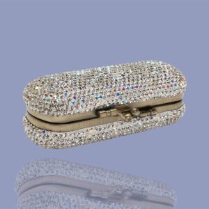 Silver Portable Lipstick Case