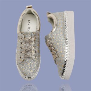 Glittery Silver Twinkle Sneakers